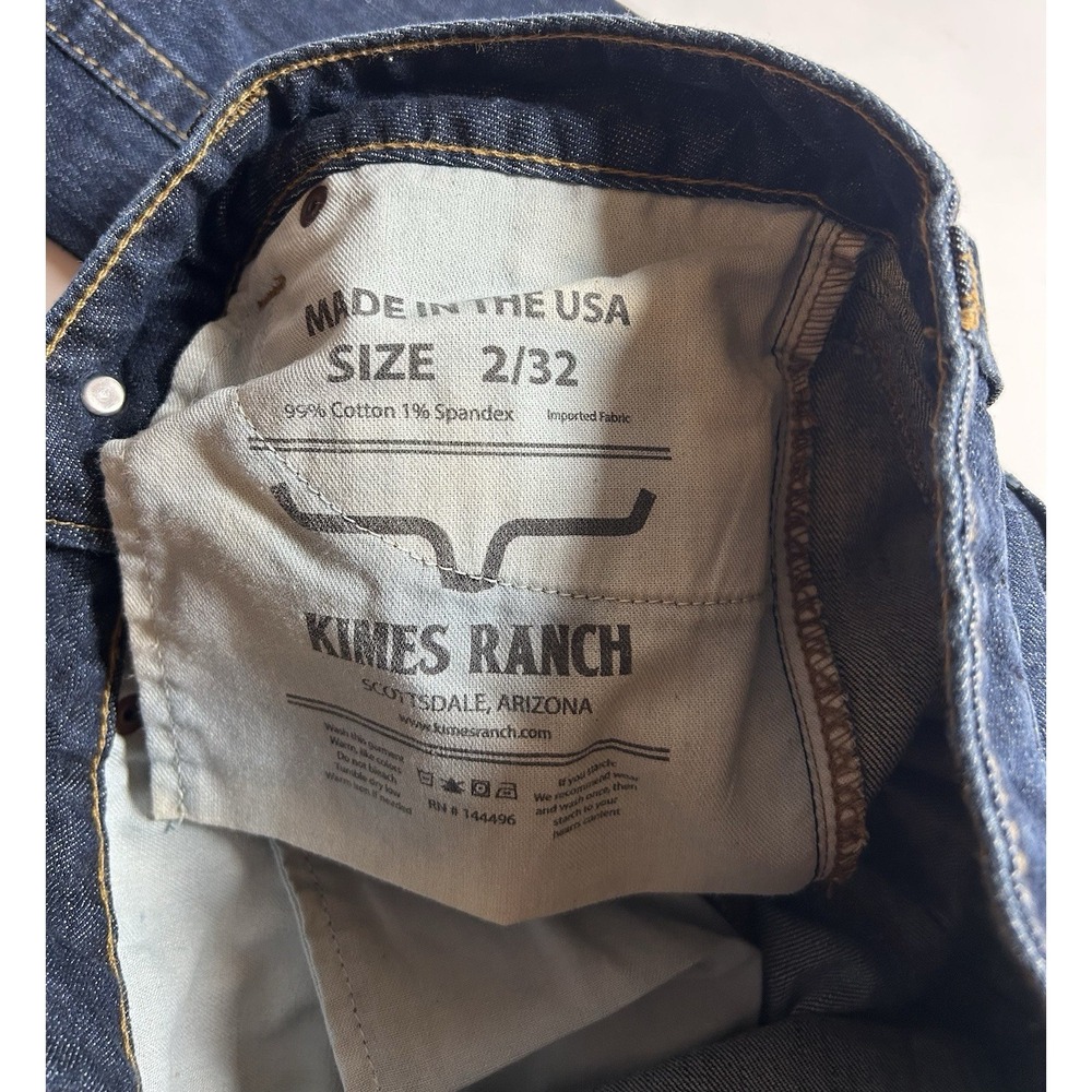 Kimes Ranch Betty Women's 2x32 Blue Denim Mid Rise Straight Western Jeans - Picture 10 of 10